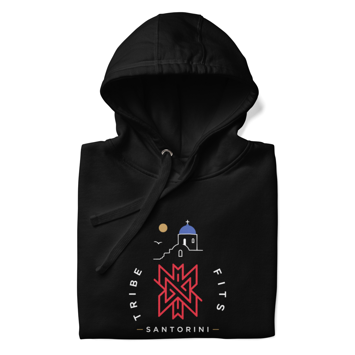 Santorini Destination Hoodie dark