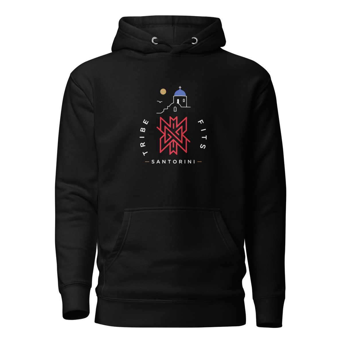 Santorini Destination Hoodie dark