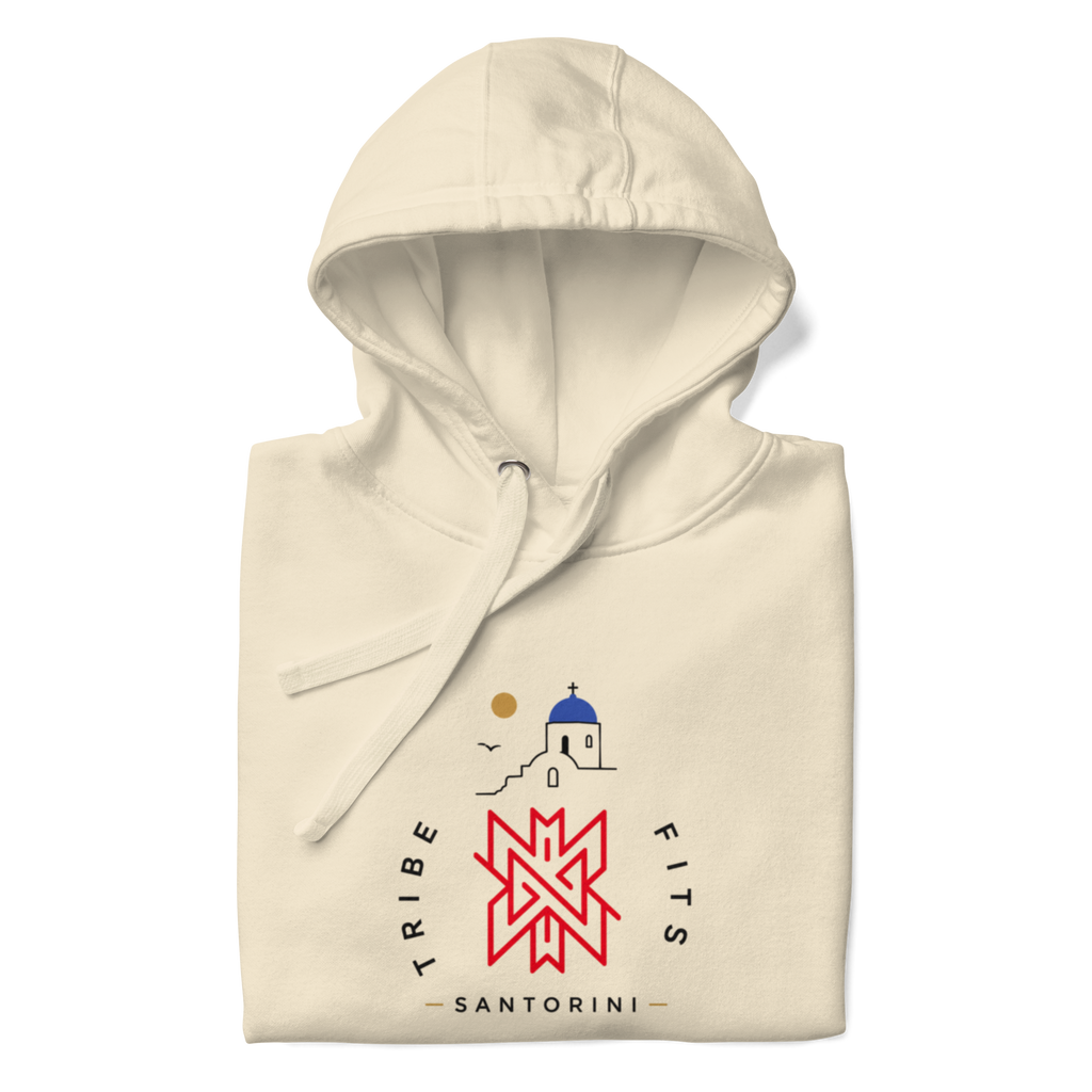 Santorini Destination Hoodie light