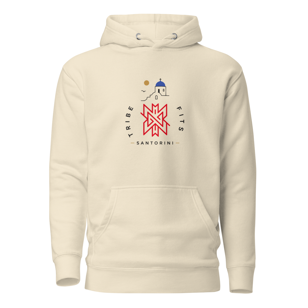 Santorini Destination Hoodie light