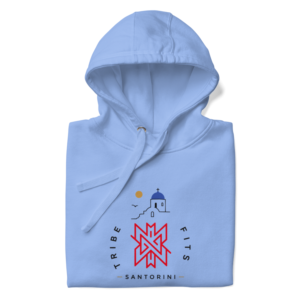 Santorini Destination Hoodie light