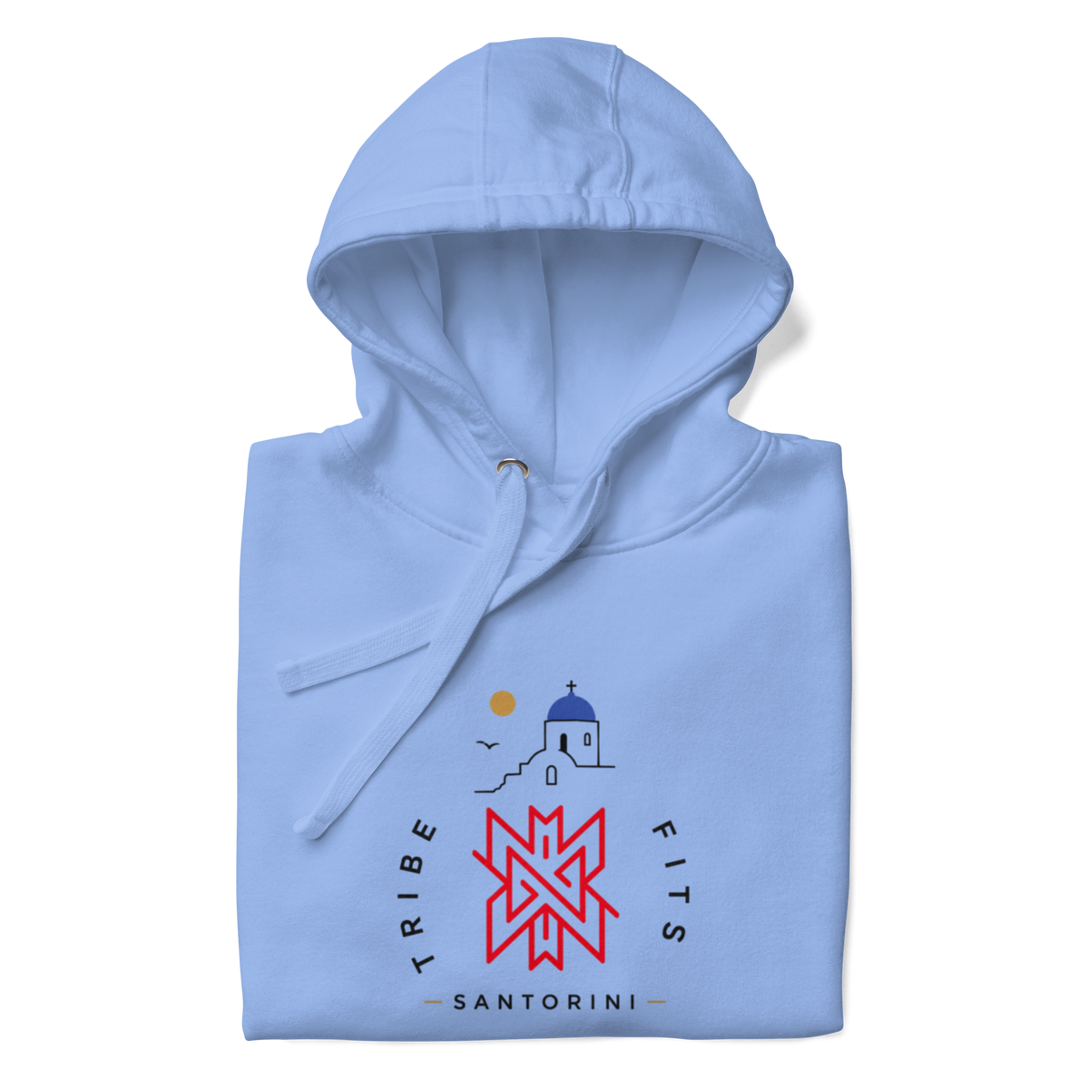 Santorini Destination Hoodie light