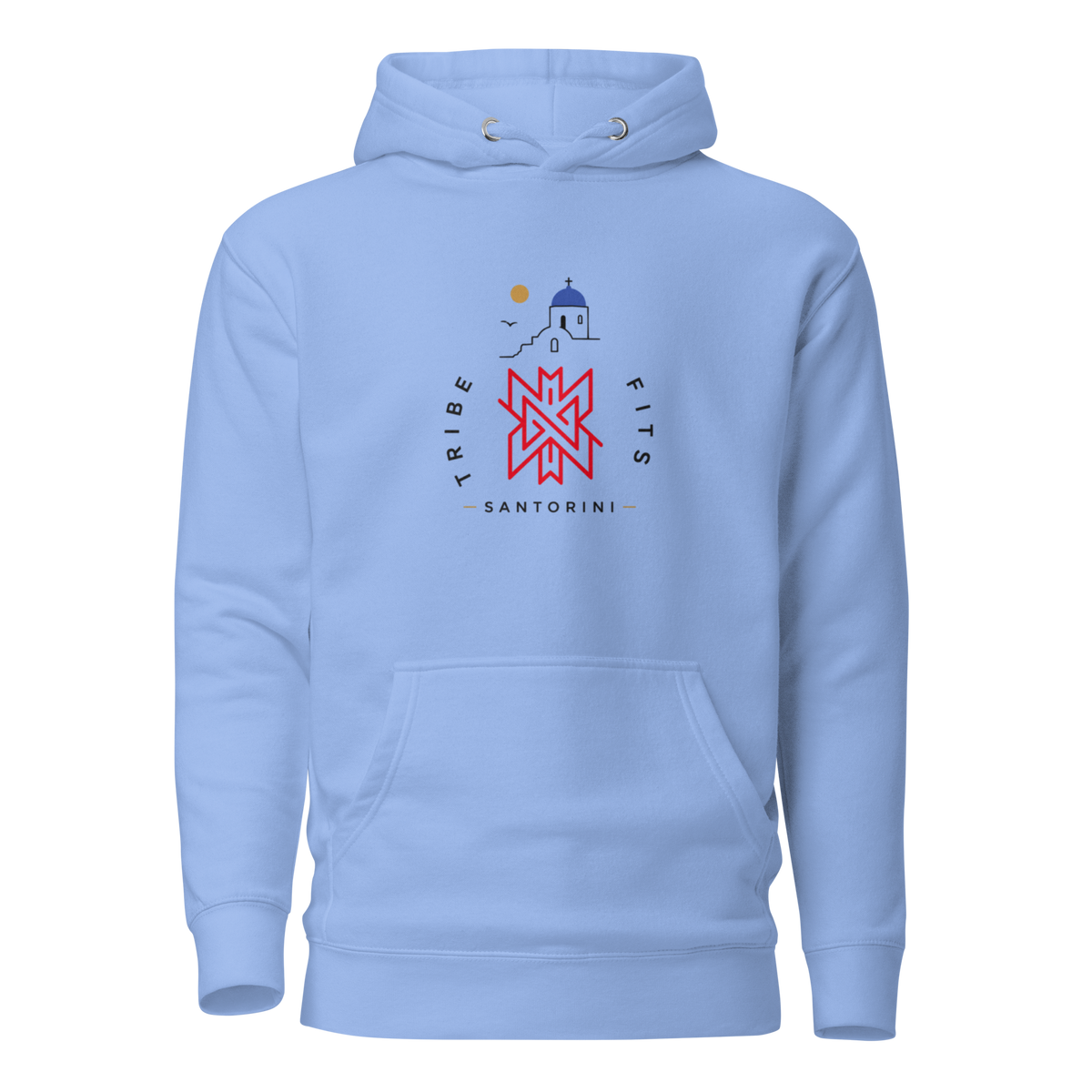 Santorini Destination Hoodie light