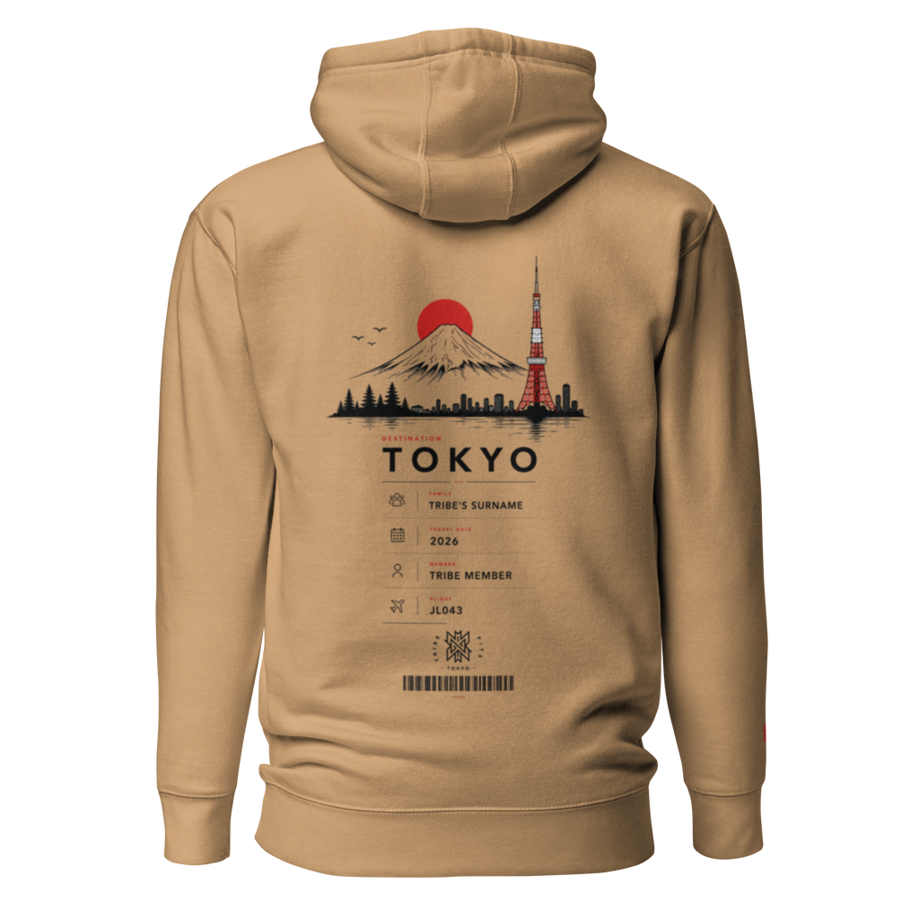 Tokyo Boarding Pass Hoodie