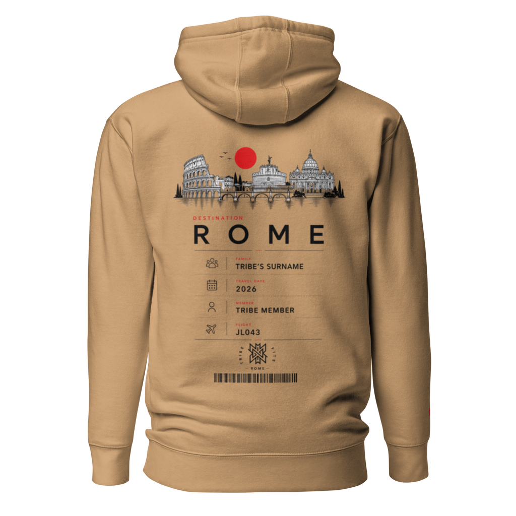 Rome Boarding Pass Hoodie