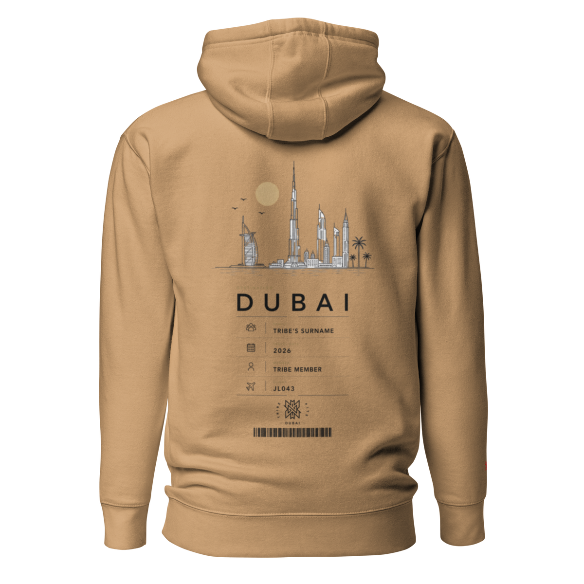 Dubai Boarding Pass Hoodie