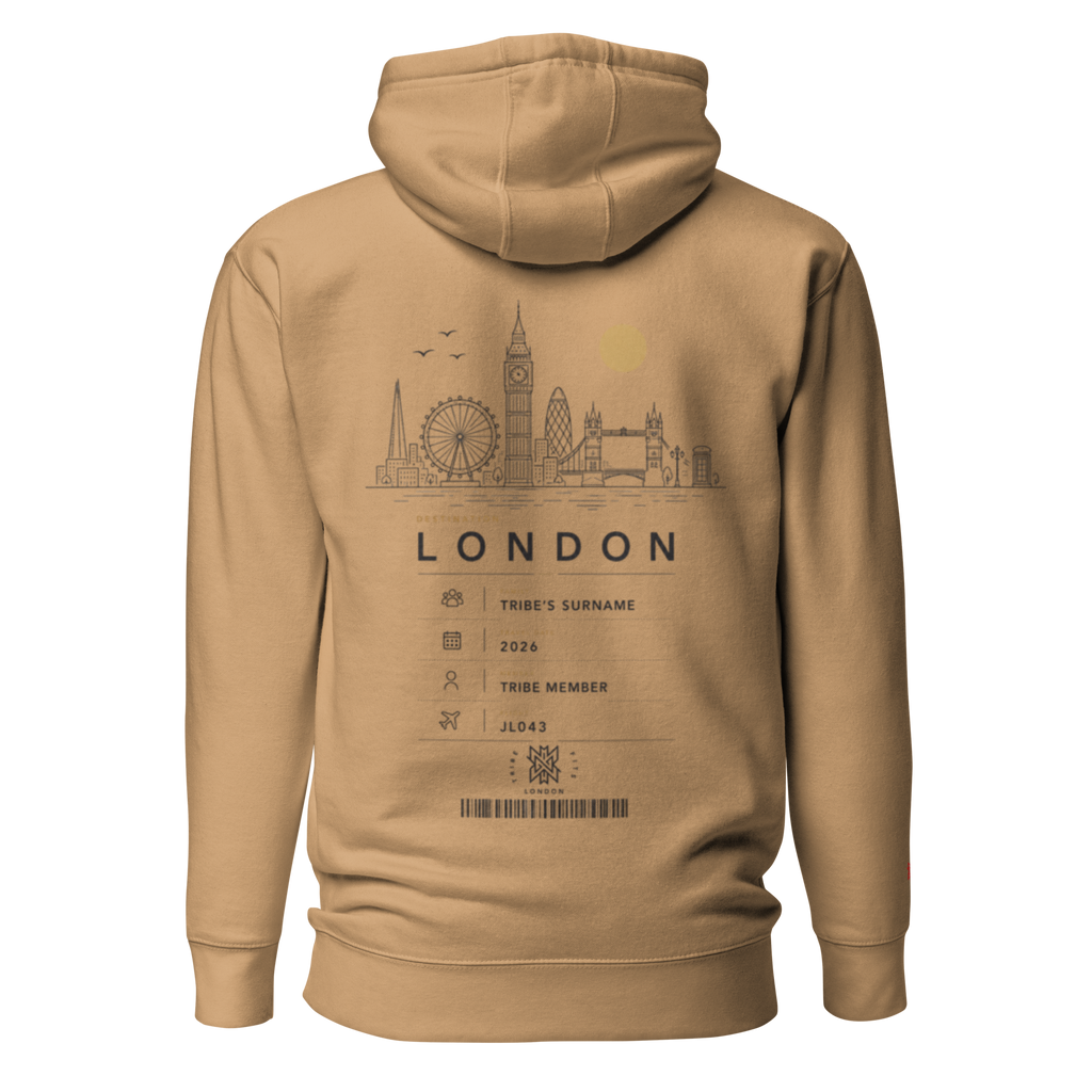 London Boarding Pass Hoodie