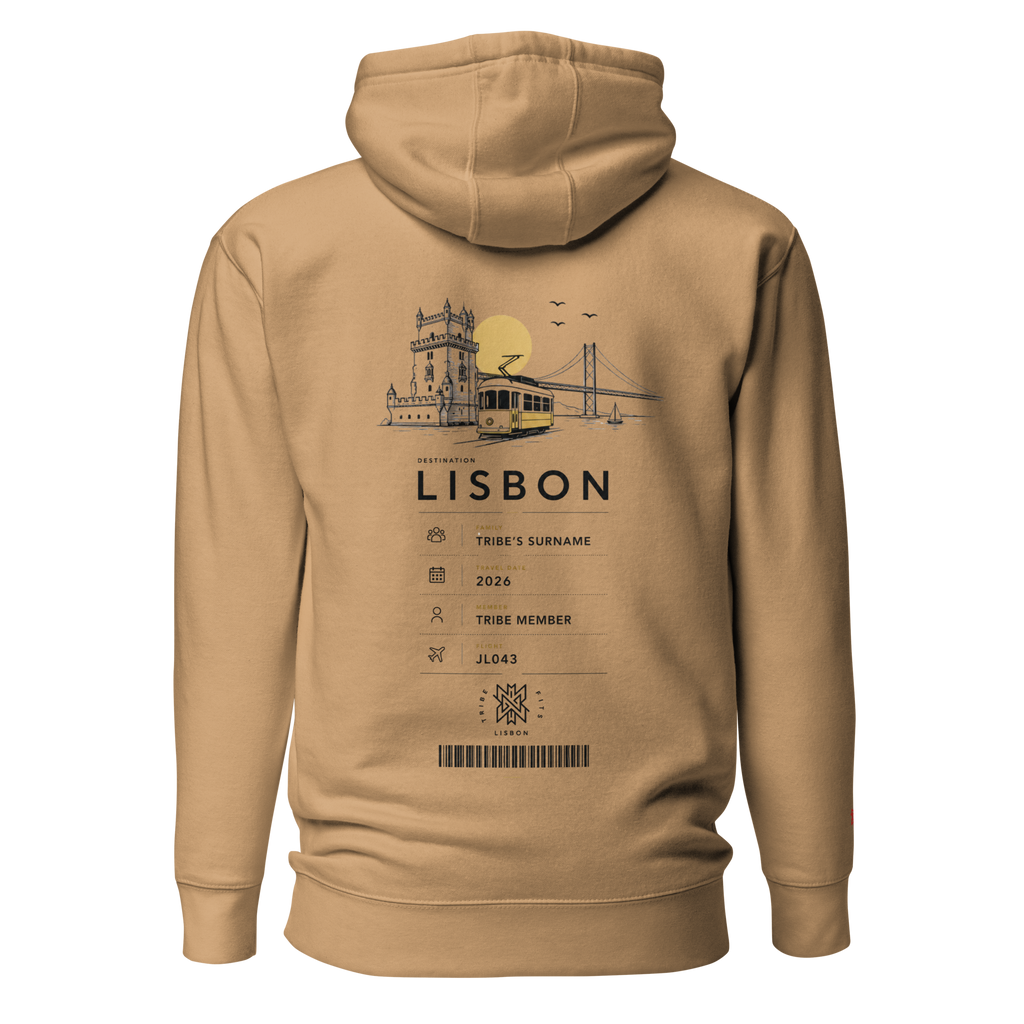 Lisbon Boarding Pass Hoodie