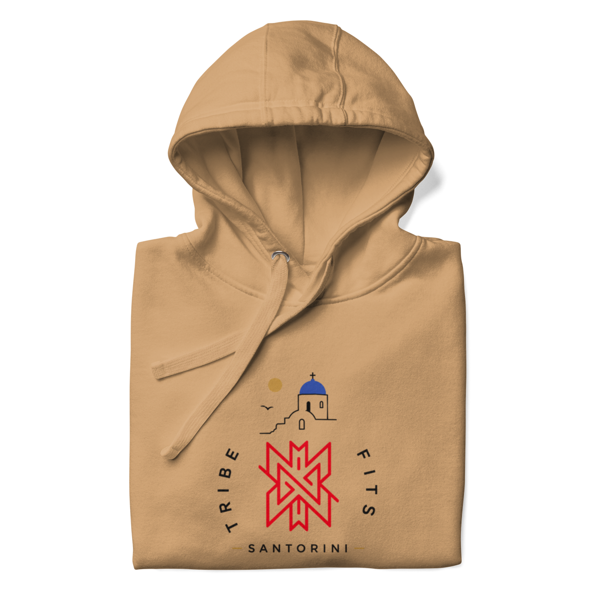 Santorini Destination Hoodie light