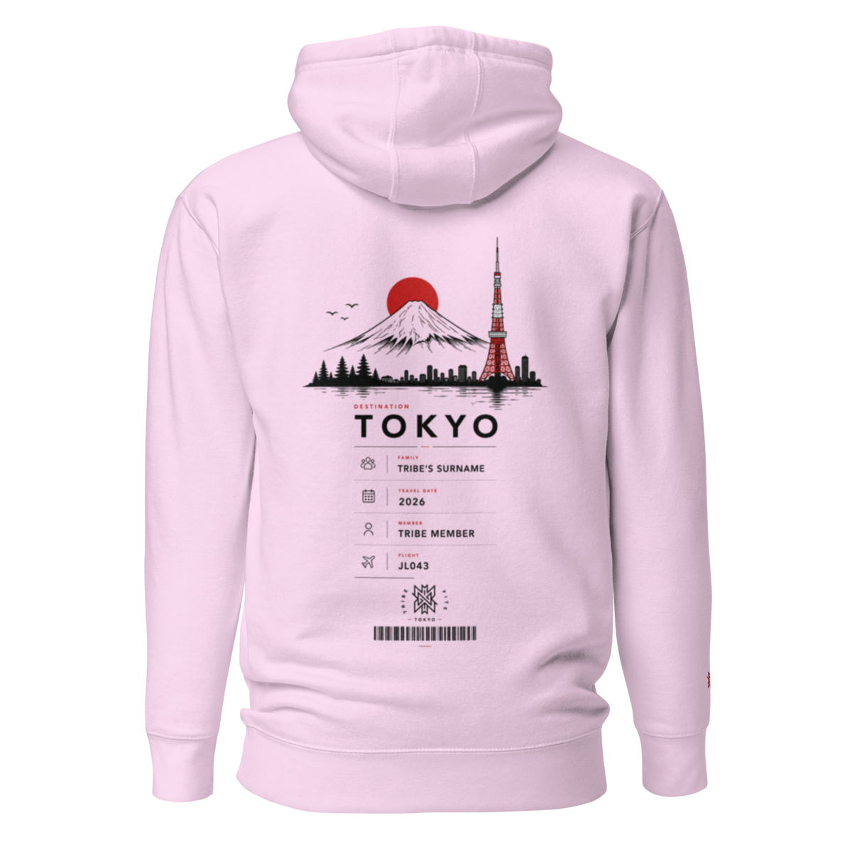 Tokyo Boarding Pass Hoodie
