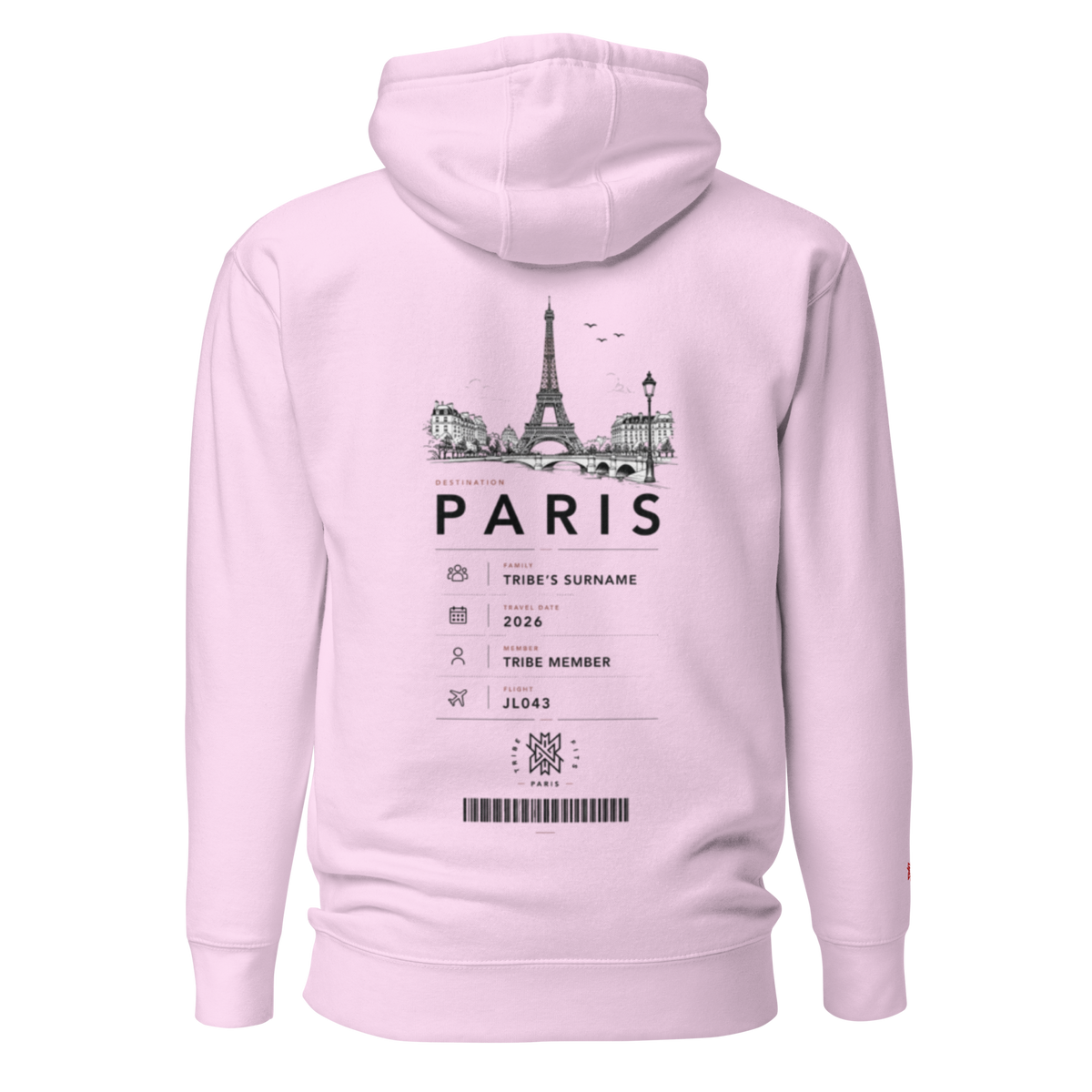 Paris Boarding Pass Hoodie