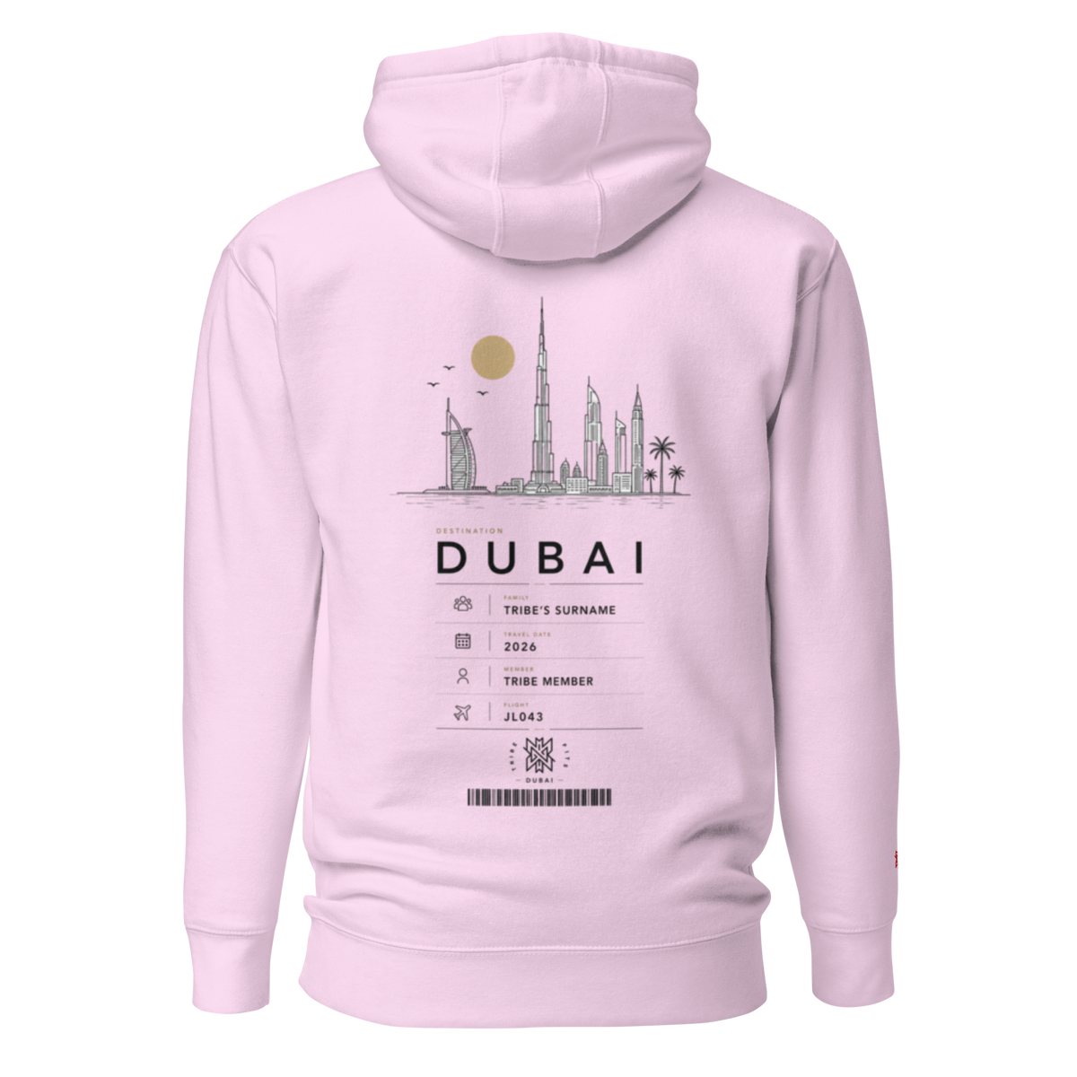 Dubai Boarding Pass Hoodie
