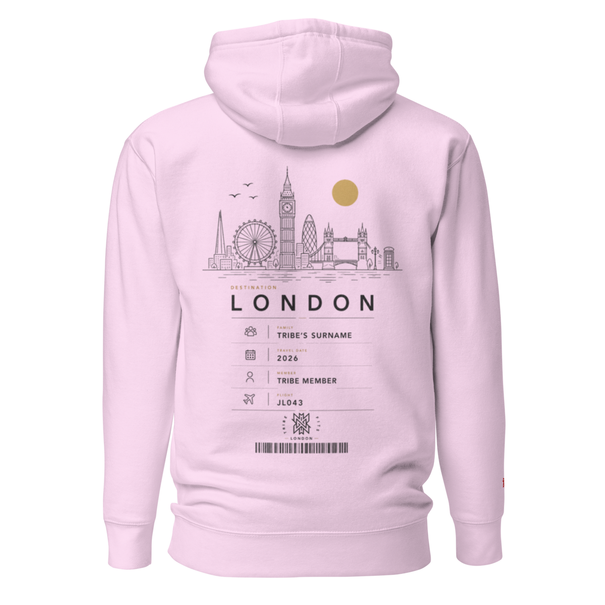 London Boarding Pass Hoodie