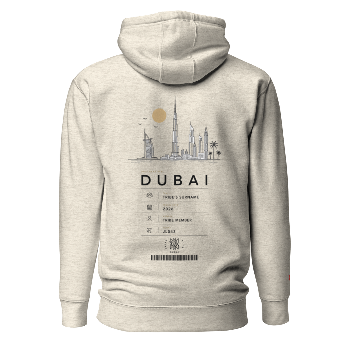 Dubai Boarding Pass Hoodie