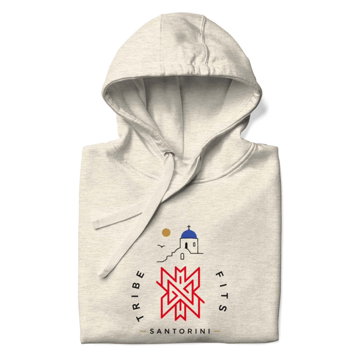 Santorini Destination Hoodie light