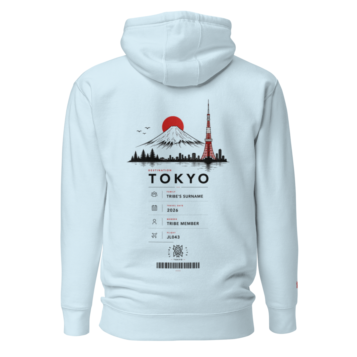 Tokyo Boarding Pass Hoodie