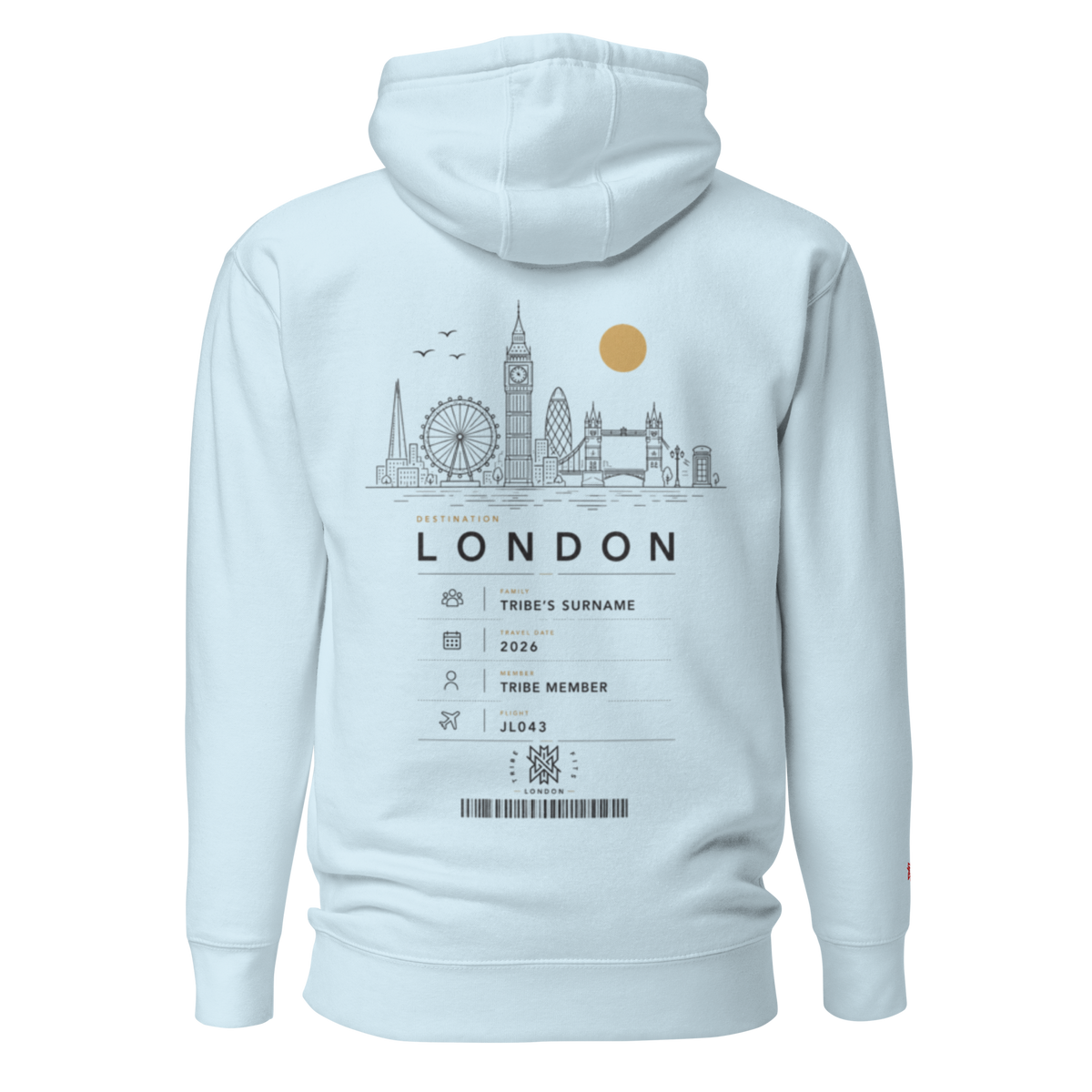 London Boarding Pass Hoodie