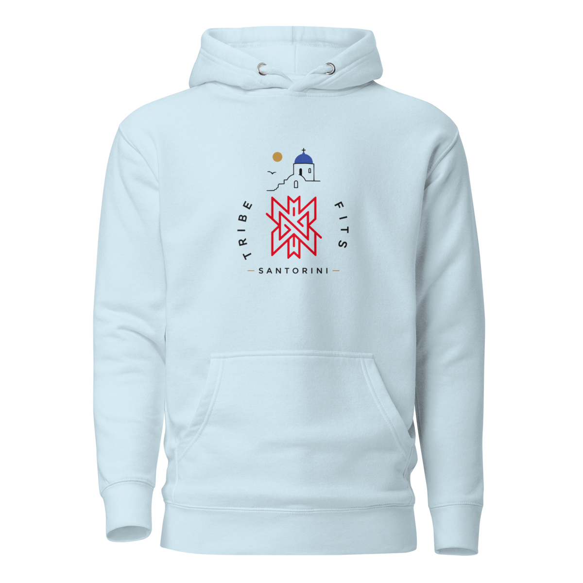 Santorini Destination Hoodie light