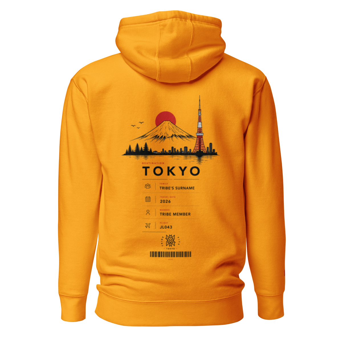Tokyo Boarding Pass Hoodie