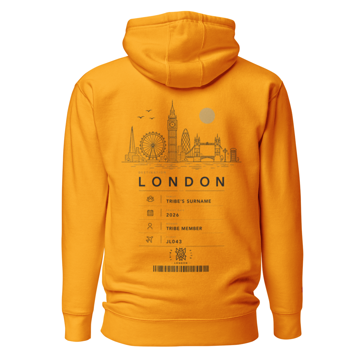 London Boarding Pass Hoodie