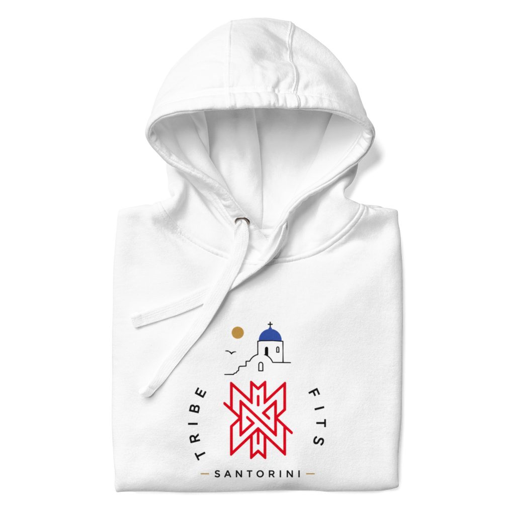 Santorini Destination Hoodie light