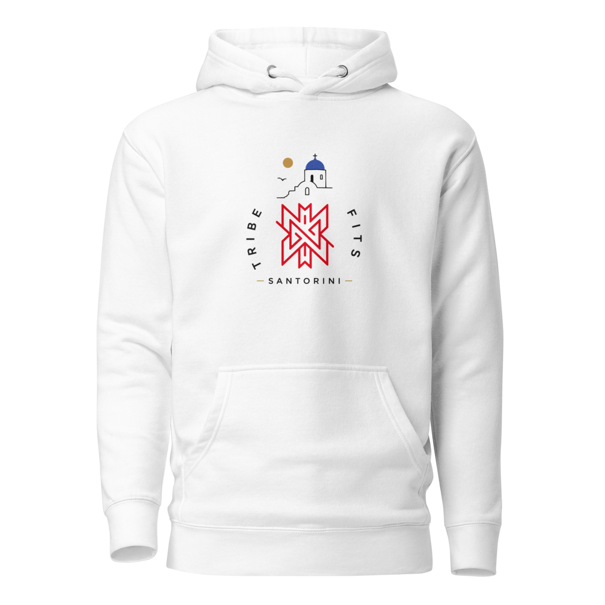 Santorini Destination Hoodie light